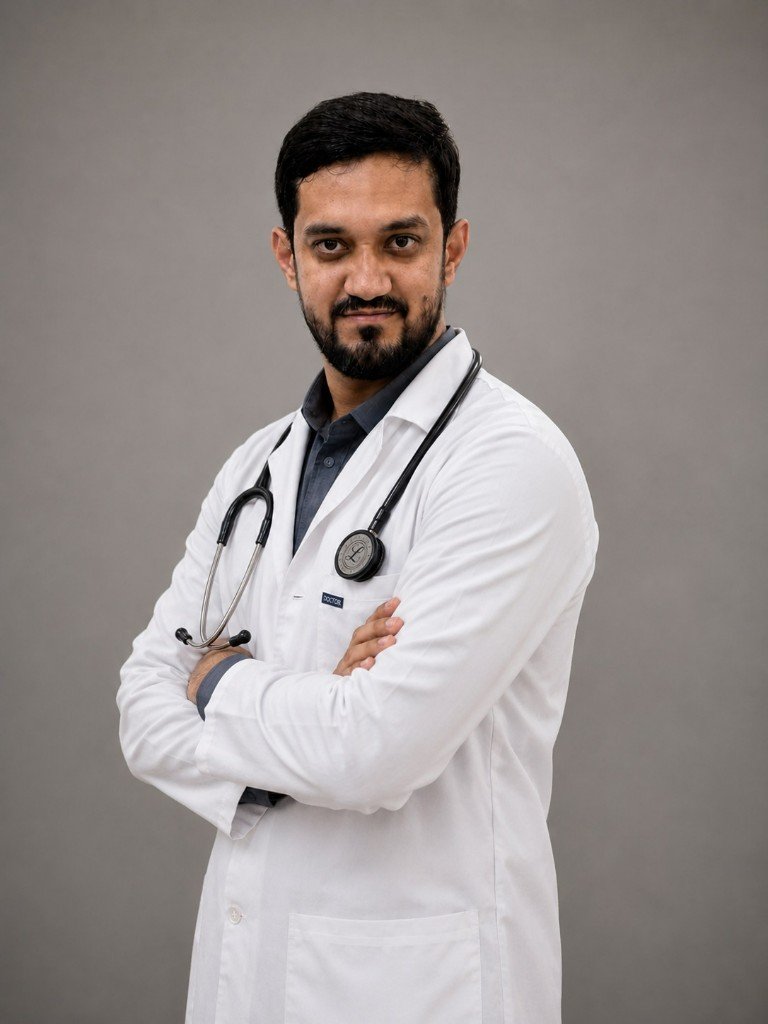 Professional physician ready for consultation